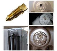 Cast Iron Radiator Bleed Screw for Ideal Radiators Brass/Vent/Air/Valve/Purge