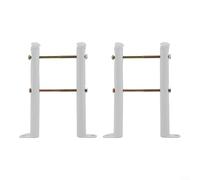 Cast Iron Radiator Feet, 2 Pack Floor Brackets, Thickened Low Carbon Steel Vertical Fixed Support, Salt Spray Resistant Stable Mounting, for Traditional Home Heating Decor(10CM)