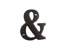 Cast Iron Retro Metal Alphabet Letters Numbers Sign Address Door Cafe Wall Decor A to Z,0 to 9 (as shown)