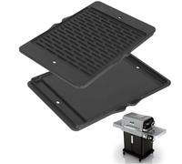 Cast Iron Reversible Griddle for Ninja FlexFlame Grills, Upgrade Flat Top Griddle Plate for Ninja PG300 Outdoor Grill Accessories Compatible with Flexflame Grill Accessories XSKHLFGRIDLE 17''L x 12''W