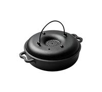 Cast Iron Roaster Skillets with Lid and Rack, Dutch oven 22CM