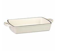 Cast Iron Roaster - This Durable Roasting Dish is Perfect for Preparing Family Meals, Holiday Dinners, and Weekly Meal Prep - Works On All Types of Hobs Including Induction - Dimensions: L34 X H7cm