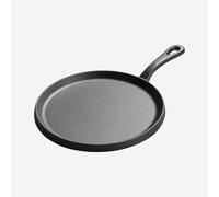 Samuel Groves 10 Inch Round Cast Iron Sizzle Platter Pan - Heavy Duty Heat Retaining Skillet for Steaks, Fajitas & Sizzling Dishes, Oven Safe Cast Iron Pan for Restaurant & Home Table Service, 2.26kg