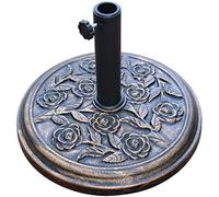 Cast Iron Round Umbrella Parasol Base Stand Patio Outdoor Garden Heavy Duty 9kg