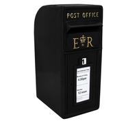 Monstershop Black Royal Mail Post Box, Black