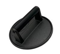 Cast Iron Sandwich Press,Round Griddle Press Smash Burger Press Flat | Meat Weight Press with Heat Resistant Handle, Barbecue Grilling Tool for Hamburger Patty Meat