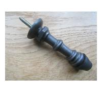 Cast Iron Screw In Door Stop Antique Iron by Ironmongery World