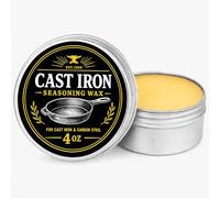 Cast Iron Seasoning Wax, 4 oz Carbon Steel Pan Conditioner for Skillet & Griddle | Restore Surface, Protect Cookware, Non-Stick Finish Care