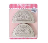 Cast Iron Sewing Press Block Set - 2PCS Heavy Duty Rainbow Shape Fabric Pressing Plate Pattern Cutting Tool | Quilting Supply Weight Holder, Sewing Craft Stabilizer, Tailoring Workbench Tool
