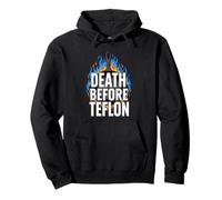 Cast Iron Skillet Cooking Death Before Nonstick Pan Pullover Hoodie
