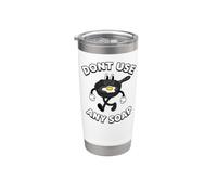 Cast Iron Skillet Funny Dont Use Any Soap Retro Pan Stainless Steel Insulated Tumbler