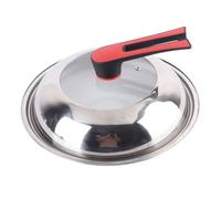 Cast Iron Skillets, Frying Pan Lid Pot Lid Good Sealing Stainless Steel Pan Lid 11.8inch for, Saving Time and Labor