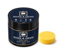 Cast Iron Stove Polish Black, Stove Restorer and Grate Polish, 80g (1Pcs)