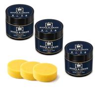 Cast Iron Stove Polish Black, Stove Restorer and Grate Polish, 80g (3Pcs)