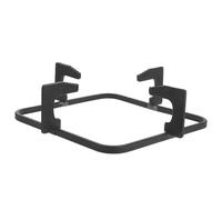 Cast Iron Stove Support Rack for Small Milk Pans and Woks | Square Fit, Textured Non Slip Surface, High Temperature Resistance, Black Finish, Gas Stove Rack