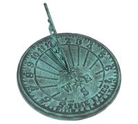 Cast Iron Sundial Antique Sun Dial Decorative Garden Ornament Yard Compass