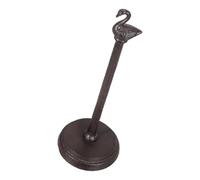 Cast Iron Swan Paper Towel Holder Stand Black Kitchen Counter