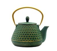 Cast Iron Tea Kettle, Japanese Tetsubin Teapot Coated with Enameled Interior, Durable Cast Iron Teapot with Stainless Steel Infuser for Stovetop Safe(1000ml/34oz)