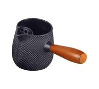 Cast Iron Teapot with Wooden Handle - Safe Loose Leaf Tea Kettle | Japanese Style Tetsubin for Tea, Coffee & Wine | Elegant Multi-Purpose Boiling Pot for Home, Office & Camping