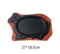 Cast Iron Teppanyaki Grill Plate Bull Shape for Induction & BBQ | Features a unique bull-head design with excellent heat retention for even searing of steaks and vegetables.