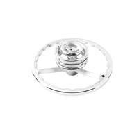 Cast Iron Thickened Chrome-Plated Handwheel Circular Corrugated Handwheel Hand Turning Machine Tool Industrial Handwheel(M10,Grey)