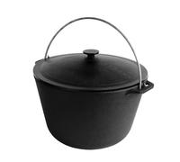 CAST Iron Tourism Kazan with LID, Dutch Oven, Cauldron 8 L