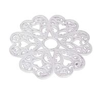 Cast Iron Trivet Pan Rest Kitchen Table Love Heart Saucepan Stand White Metal Trivet Wedding Anniversary Easter Kitchen Gift