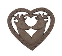 Cast Iron Trivet Woodland Deer Non Slip Trivet Mat for Hot Pans Summer Wedding Anniversary Baking Gift