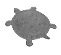 Cast Iron Turtle Stepping Stone Decorative Ornament Vintage Garden Path | Silver Textured Anti-slip Surface, Treated Finish, Suitable for Grass Edges, Boards, Backyard Landscaping and Patio Décor