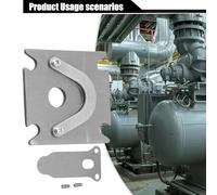 Cast Iron Valve Plate for Air Compressors, 48x62mm Hole Pitch, Compatible with 3/8" Thread Cylinder Heads (16mm OD), Replacement Hardware for Work