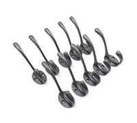 Cast Iron Victorian School House Style Hat and Coat Hook - Pack of 10