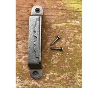 Cast Iron Victorian Style Rim Lock Keep, Door Lock Hardware with Screws