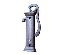 Cast Iron Water Pump Garden Thermometer Rustic Brown Novelty Weather Temperature