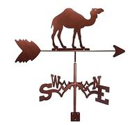 Cast Iron Weather Vane Metal Weathervane Roof Mount Wind Direction Indicator Wind Vane Outdoor Farm Scene Weather Vane Professionnel Measuring Tool