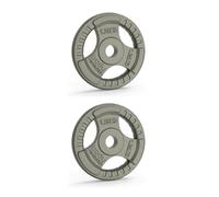 Cast Iron Weight Plates 1" Standard Tri Grip Pairs 2 x 1.25kg