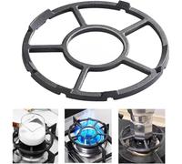 Cast Iron Wok Support Ring Stovetop Stand, Universal Gas Hob Metal Trivets Support Ring, Non-Slip Reducer Ring Holder,Heavy Duty Cast Iron Trivet for Mocha Expresso Pot Coffee Pot(SIZE:7in)