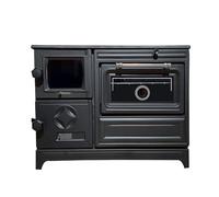 Cast Iron Wood Burner Stove with Oven - Wood Burning Fireplace - Indoor Outdoor Stove Wood Stove - Baking Stove Cooker Stove Warming Stove (Grey v2)