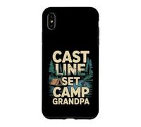 Cast Line Set Camp Grandpa Camping Fishing Case for iPhone XS Max