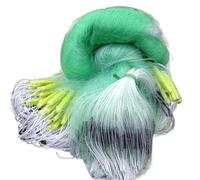 Cast Net 100M/80M Thick Gillnet 3-layer Fishing Net Green Silk Fishing Gear Accessories Fishing Trap Network Fishnet Plastic Float Casting Nets For Bait Fish(1.5mx100m (cell 2cm))