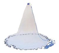 Cast Net 8Ft 2.4M Fishing Net Bait Easy Throw Hand Cast 3/4 Inch Strong Nylon Mesh + Sinker