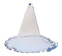 Cast Net 8Ft 2.4M Fishing Net Bait Easy Throw Hand Cast 3/4 Inch Strong Nylon Mesh+ Sinker Fish Trap Folding Fishes Network