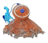 Cast Net Height 1.2-2.4M Cast Net With Ring Outdoor Sports Hand Throw Fishing Nets Small Grid Catch Fish Network(A42)