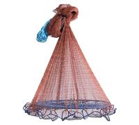 Cast Net Portable Fishing Throw Nets, Casting Net, Telescoping, Outdoor Hand, Catch Fish Network With Steel Sinker