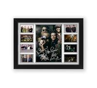 Cast Rock Band Autograph Poster Print - Limited Edition Collage Of The Music Legend - Signed Collector Merchandise For Fans And Rap Music Lovers (Unframed, A3 (40x30cm))