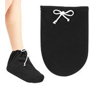 Cast Sock Cover for Foot, Leg Cast Toe Protector,Cast Toe Cover Socks Leg Cast Cover Below the Knee Adjustable Drawstring Washable Plaster Cast for Men and Women Foot Leg Ankle Protection（Black）