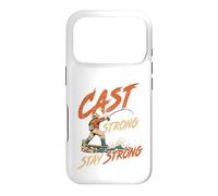 Cast Strong Angler Fly Fishing River Adventure men vintage Case for iPhone 17 Pro