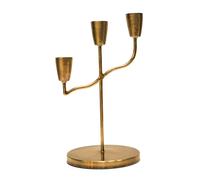 Cast Taper Candle Holder H25.5Cm W19Cm Ivyline Metallic Gold One Size