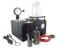 Cast Vacuum and Melting Machine Digital Display High Temperature Refining Precious Metal Jewelry Casting Tool 1/2 HP, 2KG Gold Melting Furnace,