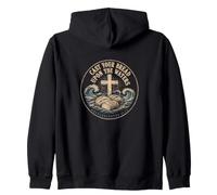Cast Your Bread Upon The Waters Ecclesiastes 11:1 Christian Zip Hoodie