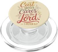 Cast Your Cares on the Lord 1 Peter 5:7 PopSockets PopGrip for MagSafe